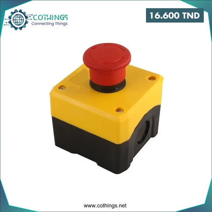 Bouton d’arrêt d’urgence tournant coup de poing Rouge F 40
