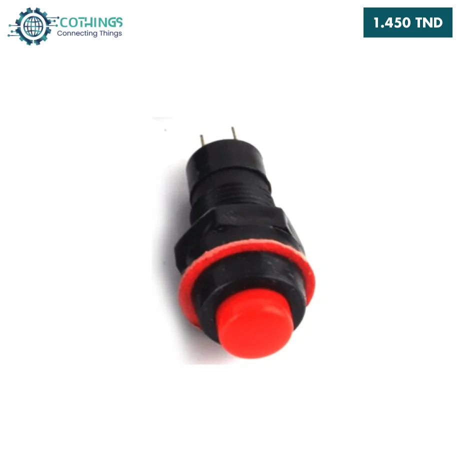Huayu Interrupteur à Bascule 4 Broches IP55 T85 - Rouge, Noir, Blanc - Bouton-Poussoir Manuel