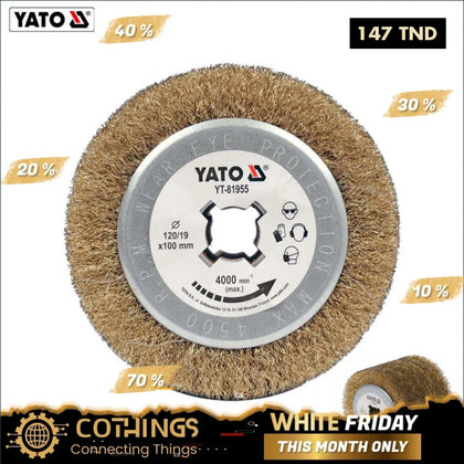 Brosse Satiner A Tampour 120X100X19Mm