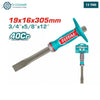 Acheter Burin Maçon TOTAL 305mm Acier Chrome 40Cr Précis Puissant et Fiable THT4531916 en Tunisie - Disponible au meilleur prix sur CoThings