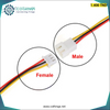 cable 3 fils avec connecteur male femelle xh2.54 2p l=20cm