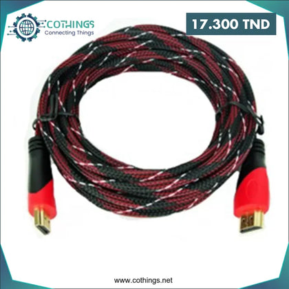 Cable HDMI 10M - Domotique Tunisie