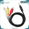 Acheter CABLE JACK RCA AUDIO VIDEO 1.5M en Tunisie - Disponible au meilleur prix sur CoThings