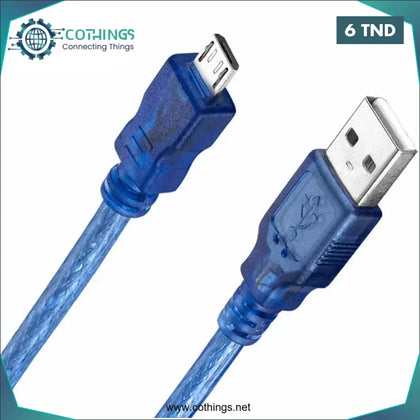 Cable Micro-USB 0.5m - Domotique Tunisie