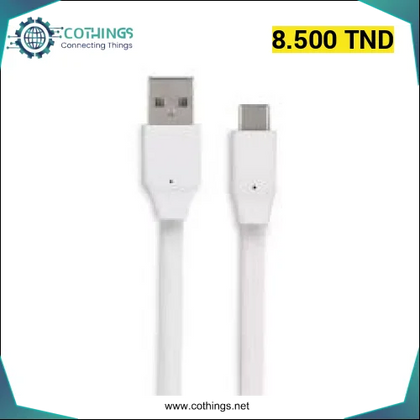 Cable Micro USB Type-C 1M - Domotique Tunisie