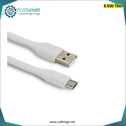 Cable Micro USB Type-Micro 1M - Domotique Tunisie