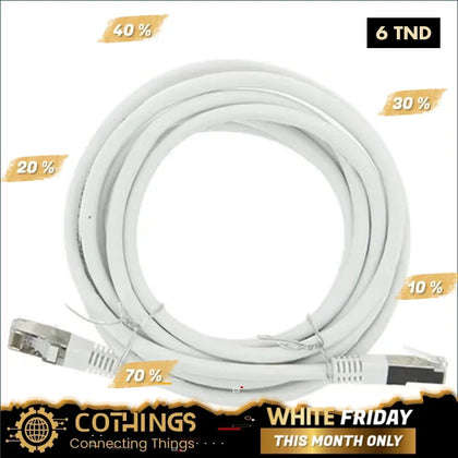 Câble Réseau 3m Catégorie 6