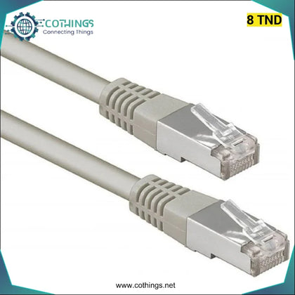 CÂBLE RÉSEAU UTP CAT 6 RJ45 1.5M - Domotique Tunisie