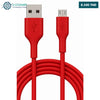 Acheter Cable USB Type Micro 2M Rouge/Rose en Tunisie - Disponible au meilleur prix sur CoThings