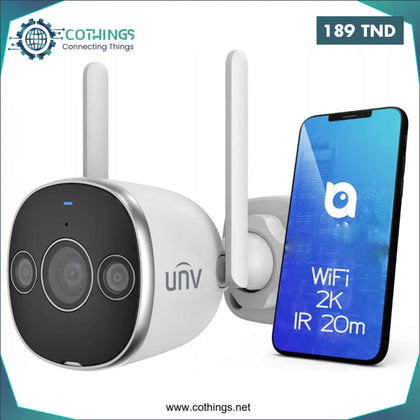 Caméra De Surveillance Externe Uniview 3MP Wifi Blanc - Domotique