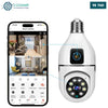 Acheter Caméra de Surveillance montage Ampoule E27 360° 3MP-Communication bidirectionnelle Wifi avec application en Tunisie - Disponible au meilleur prix sur CoThings