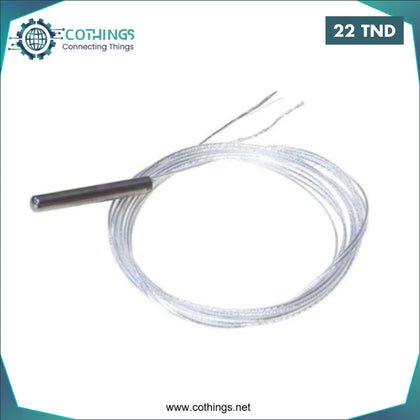 Capteur de température à sonde PT100 - WZP 2 FILS/1 METRES