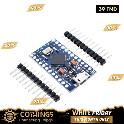 Carte de Développement Arduino Pro Micro ATmega32U4 5V/16MHz - Mini