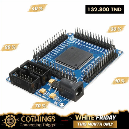 Carte de développement FPGA Altera Cyclone II EP2C5T144 – Module d’apprentissage avec mémoire EPCS4, alimentation 5V et voyants de contrôle
