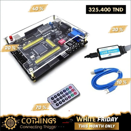 Carte de développement FPGA Altera CycloneIV EP4CE6E22C8 et programmeur JTAG AS USB Blaster avec PS/2 VGA UART LCD