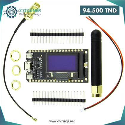 Carte de développement TTGO Lora32 ESP32 V1.0 CH9102 OLED 0.96 Inch