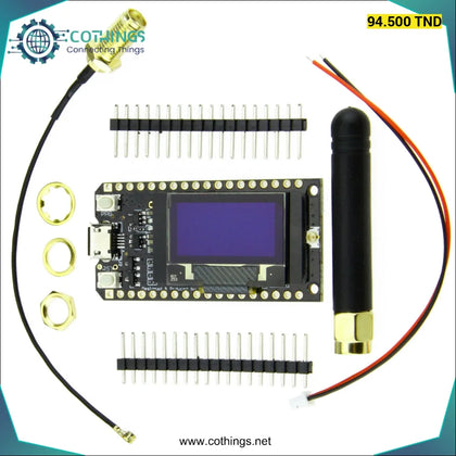 Carte de développement TTGO Lora32 ESP32 V1.0 CH9102 OLED 0.96 Inch