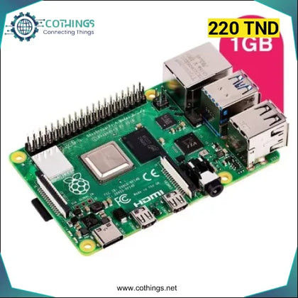 Carte Raspberry PI 4 1GB Model B - Domotique Tunisie