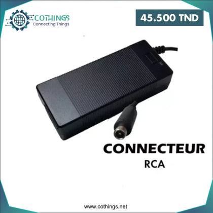 Chargeur Trottinette 42V 2A avec connecteur RCA - Domotique Tunisie