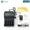 Acheter Chargeur USB de batteries Li-ion 4 emplacements MS-5D84A – 2000mA (18650 / 14500 / 16340) en Tunisie - Disponible au meilleur prix sur CoThings