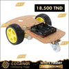 Chassis 2WD [2 Roues + Roue Libre + Support 4 piles*AA (PLEXI GLASS