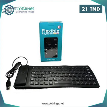 Clavier Flexible keyboard vert - Domotique Tunisie