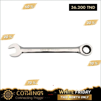 Cle Mixte A Cliquet Cr-V 24Mm