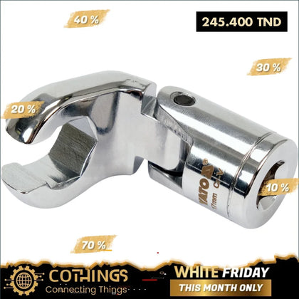 Coffret 12 Cle Articule Ouvert 3/8