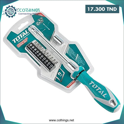 Coffret de 12 tournevis à manche flexible - THT250FL1206 - Domotique