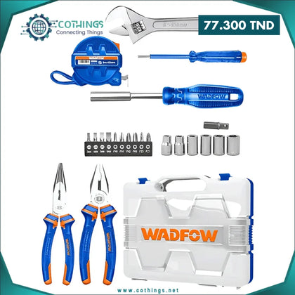 Coffret d'outils a main 23 pieces avec étui WADFOW