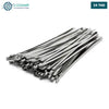 Acheter Collier de serrage en acier inoxydable 4,8 x 250 mm (100 pièces) en Tunisie - Disponible au meilleur prix sur CoThings