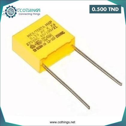 Condensateur MKP X2 0.33µF 275Vac - Domotique Tunisie