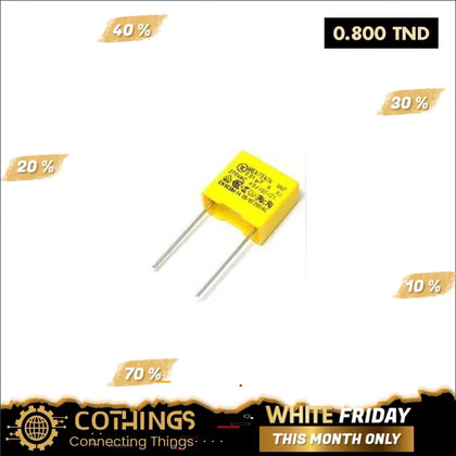 CONDENSATEUR X2 0.01uF 10nF 275VAC - Domotique Tunisie