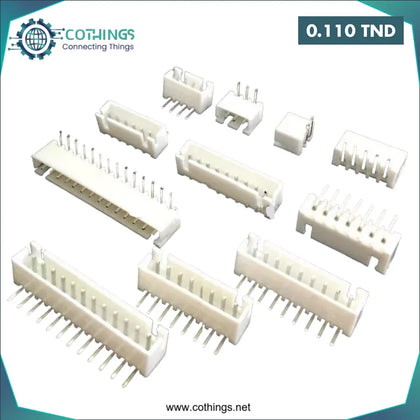 Connecteur à broches coudées XH2,54 mm 3 pôles - Domotique Tunisie