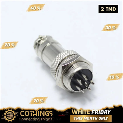 GX12 Prise de l’aviation circulaire mâle 7pin - Domotique Tunisie