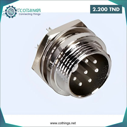 Connecteur circulaire masculine GX16 7pin pour l’aviation circulaire masculine en métal