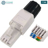 Acheter Connecteur RJ45 sans outil – CAT6 FTP Gris plastique en Tunisie - Disponible au meilleur prix sur CoThings