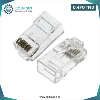 Connecteur RJ45 UTP CAT6 - Domotique Tunisie