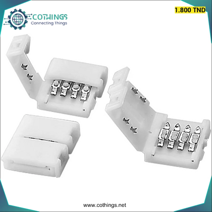 Connecteur de ruban Led 4 broches - Domotique Tunisie