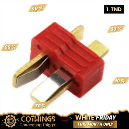 Connecteurs haute intensité T-Plug mâle-mâle - Domotique Tunisie