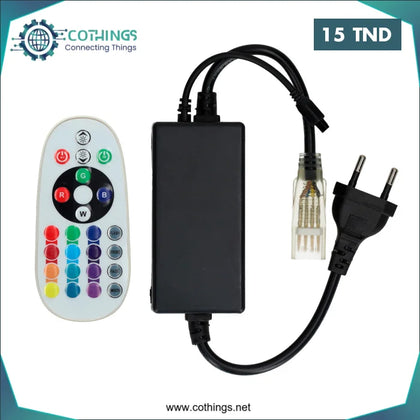 CONTRÔLEUR RUBAN LED RGB 220V - Domotique Tunisie