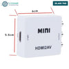 Acheter Convertisseur HDMI vers RCA - Adaptateur vidéo Mini AV - Compatible 1080P - Blanc en Tunisie - Disponible au meilleur prix sur CoThings