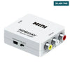 Acheter Convertisseur HDMI vers RCA - Adaptateur vidéo Mini AV - Compatible 1080P - Blanc en Tunisie - Disponible au meilleur prix sur CoThings