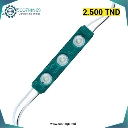 Domino LED 3030-7520 3W 4000K Vert - Domotique Tunisie