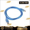 CORDON USB 2.0 AM/BM L=1.8M POUR ARDUINO UNO/MEGA - Domotique Tunisie