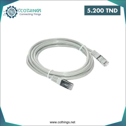 Cordon UTP Cat6 Gris 1,5 M - Domotique Tunisie