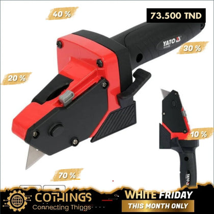 Couteau Coupe Plaques De Platre Avec Mesure Rouler 5Mx19Mm