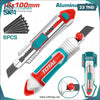 Acheter Couteau Total À Lame 100mm TG5121806 Cutter Double Lame Sécable 6 Pièces SK4 en Tunisie - Disponible au meilleur prix sur CoThings