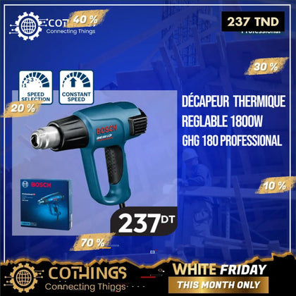 DÉCAPEUR THERMIQUE reglable 1800W