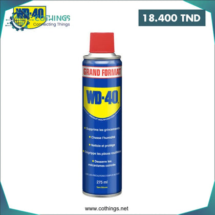 Degrippant WD-40 275ml - Domotique Tunisie